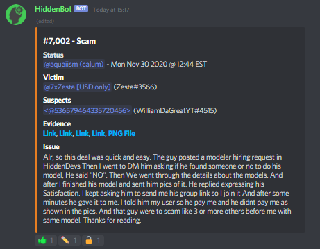 Evidence 1