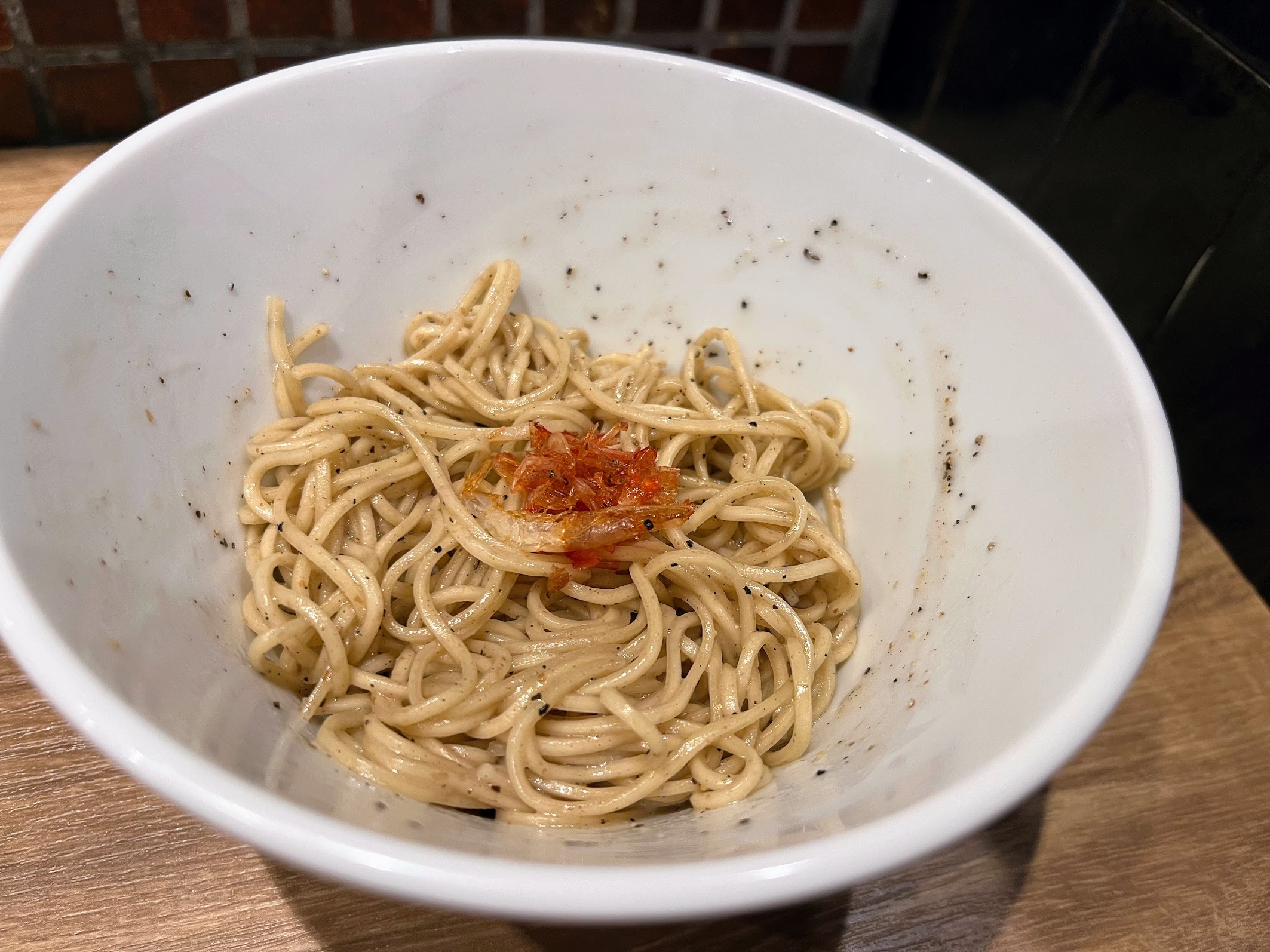 川崎・一文 えび和え玉200円(2024年4月)
