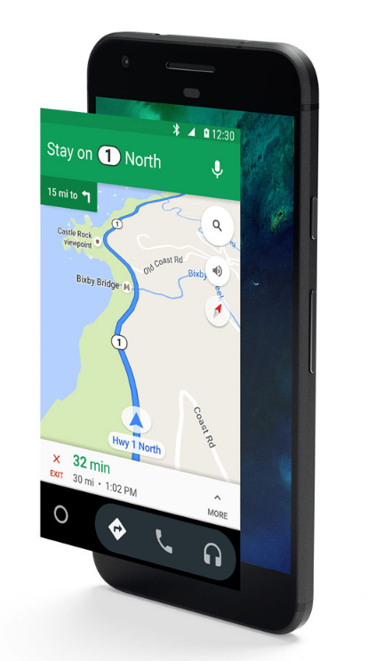 Get turn-by-turn directions and real-time traffic updates. (Image from Android.com