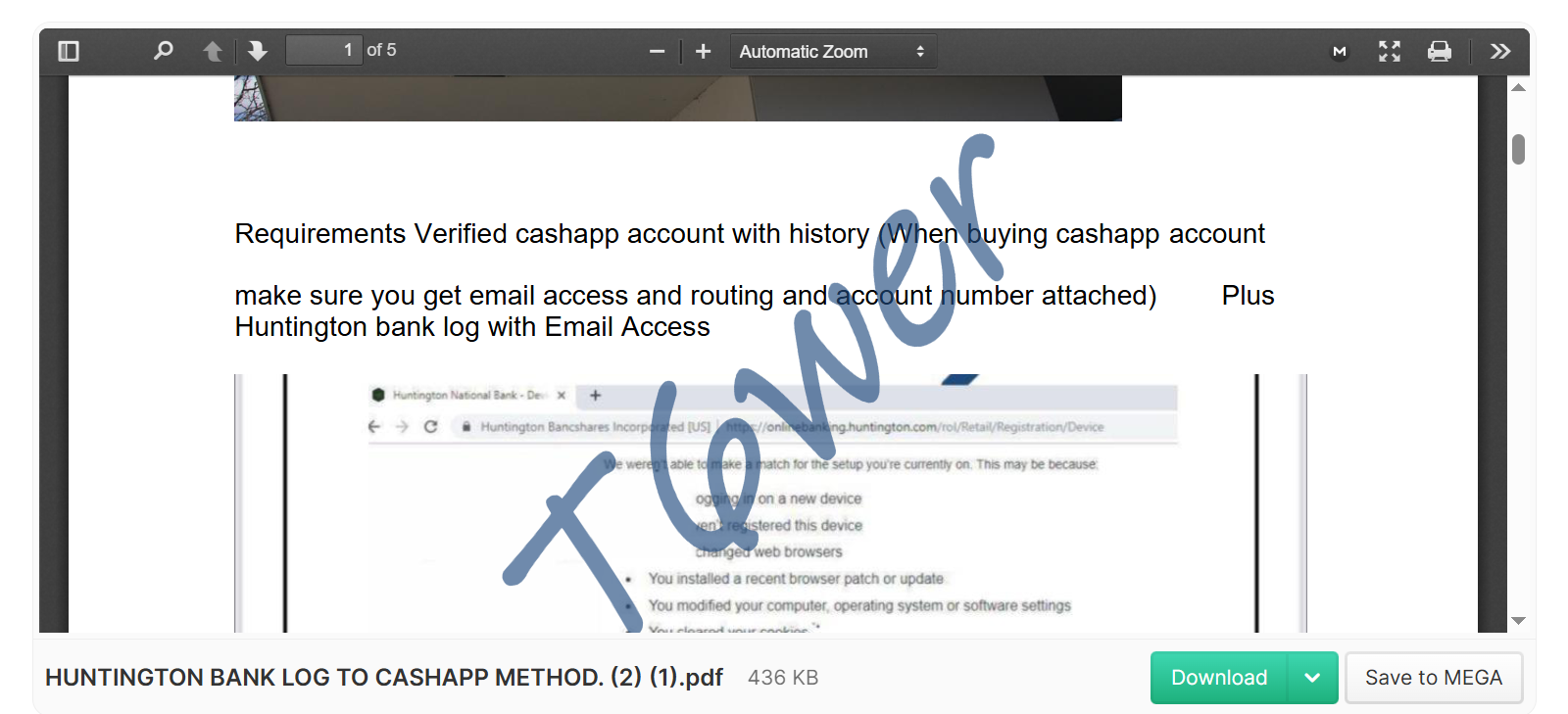HUNTINGTON BANK LOG TO CASHAPP METHOD. 📌Fresh-Method✅-High-Quality-PDF-✅Latest-