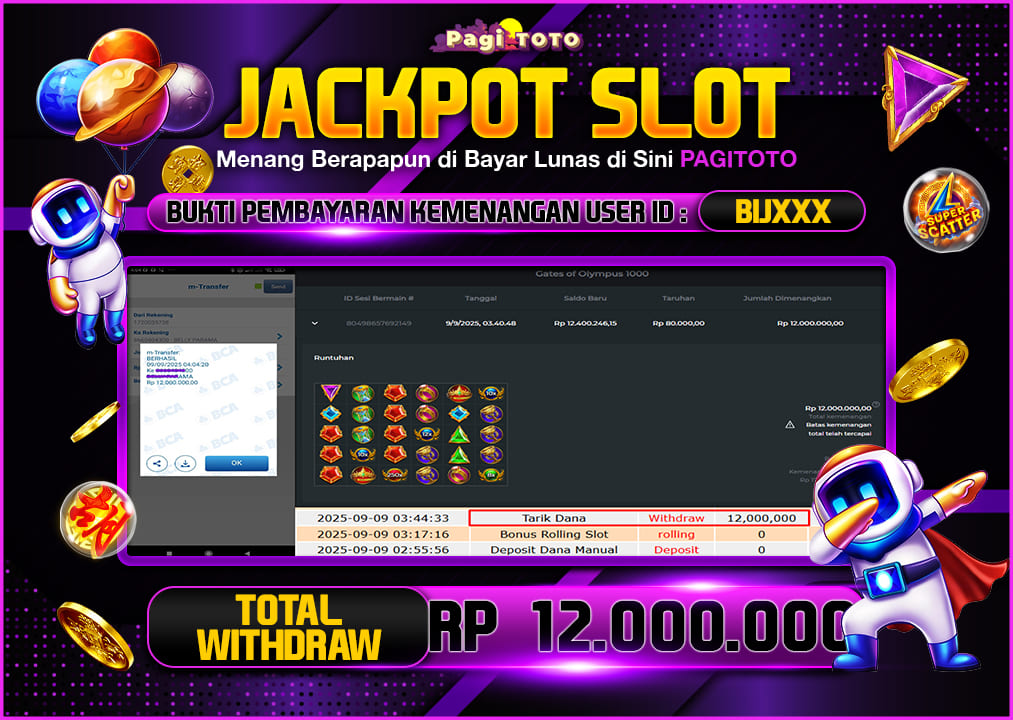 HAPPY JACKPOT MEMBER PAGITOTO GATES OF OLYMPUS 1000 Rp12 .000.000-, - LUNAS