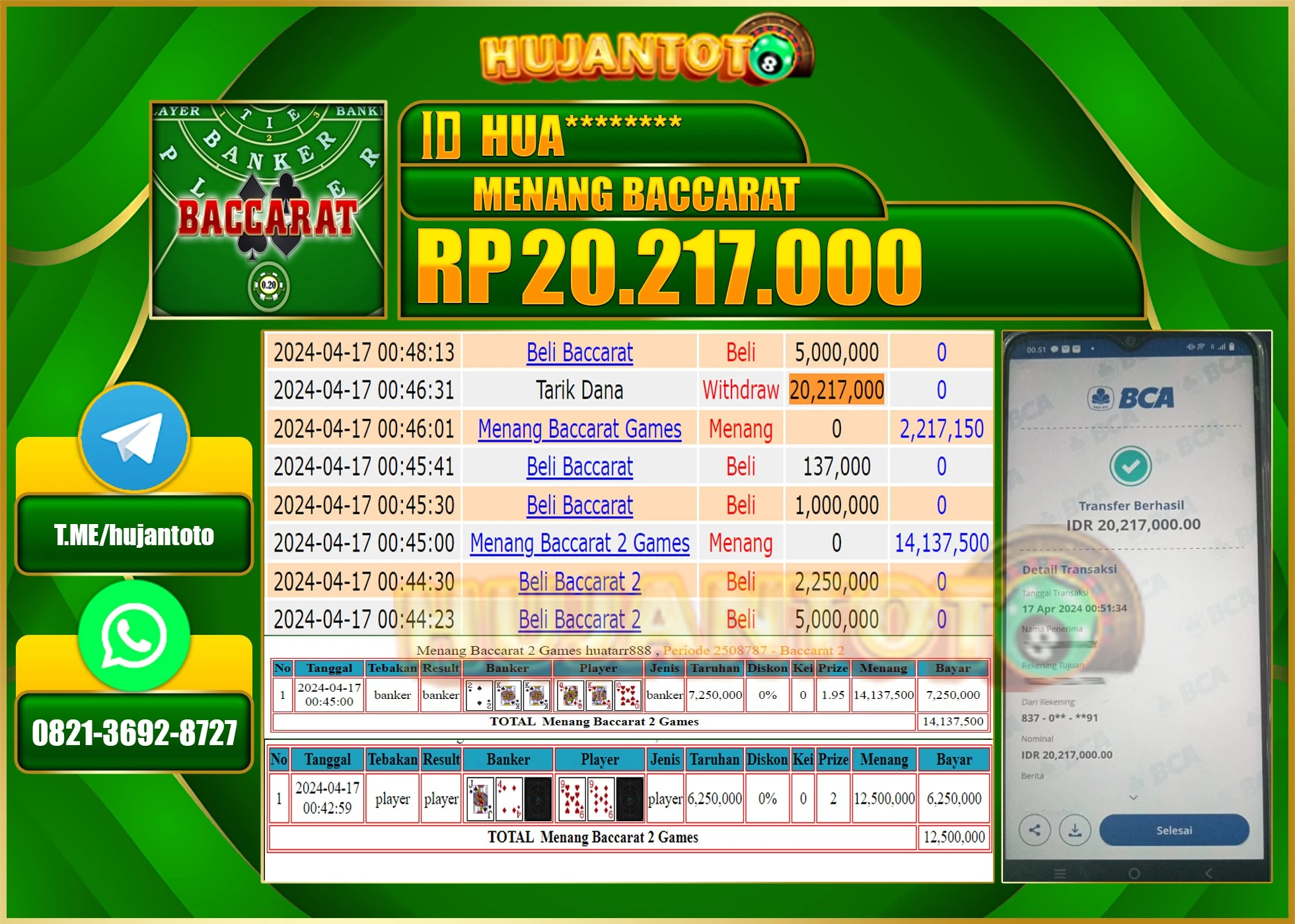 BUKTI JACKPOT BERHASIL TERBAYAR LUNAS