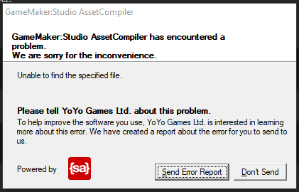 Windows Yyc Crash On Brand New Empty Project Gamemaker Community