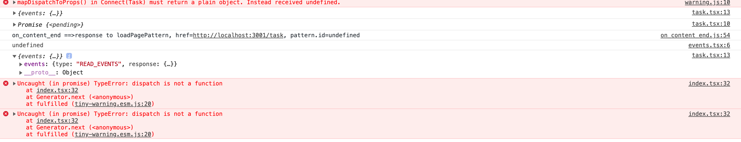 redux dispatch is a not function | teratail