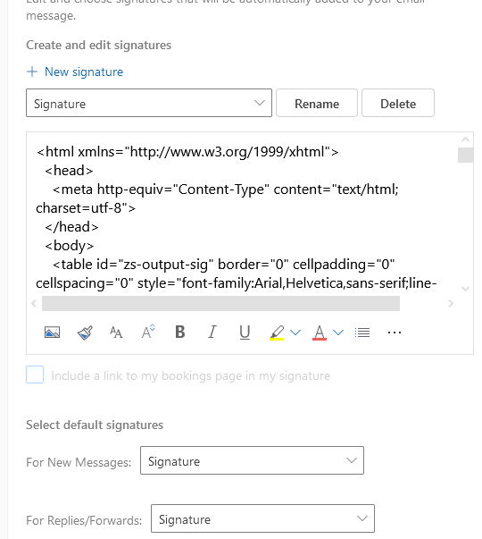 microsoft outlook html vs plain text