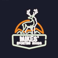 Mike's Sporting Goods Neon