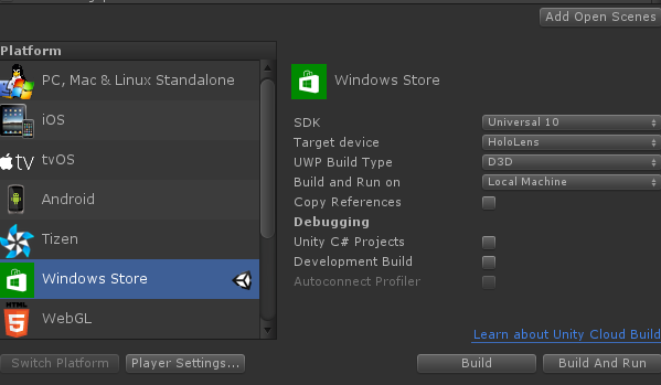 execute unity build on mac but for windows