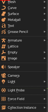 Blender2 8覚書 Addメニュー編 フレンズひらたソフト