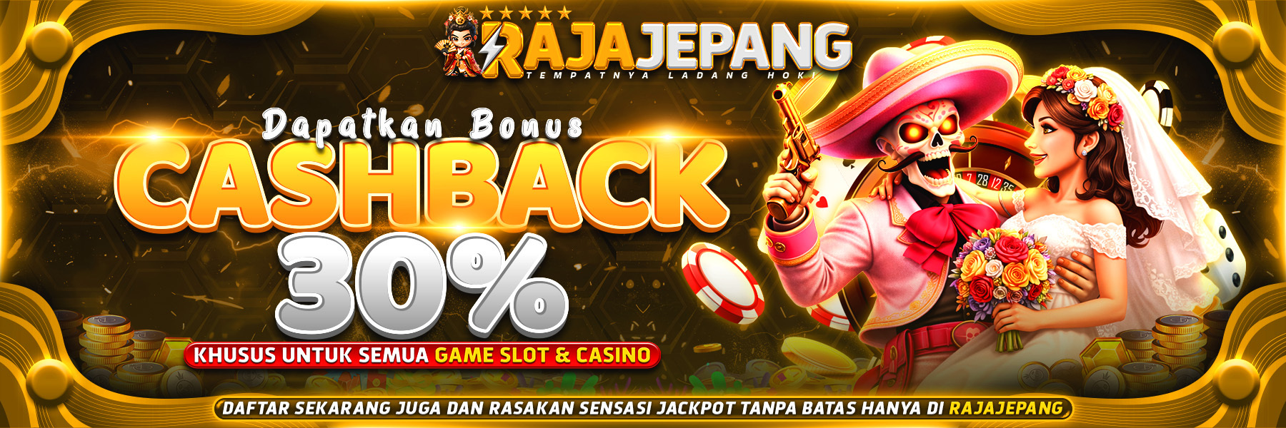 BONUS CASHBACK SLOT & LIVE CASINO DIBAGIKAN SETIAP MINGGU