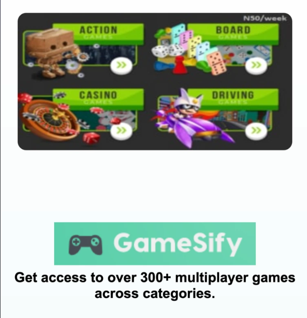 [1-click] NG | Gamesify (MTN)