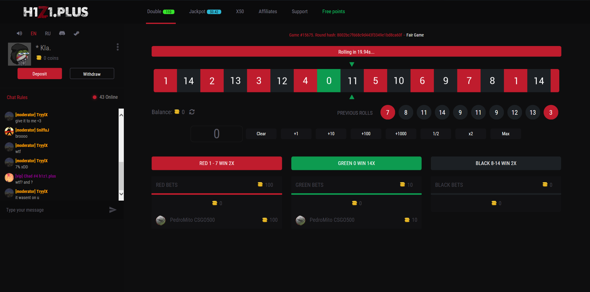 h1z1 coin flip