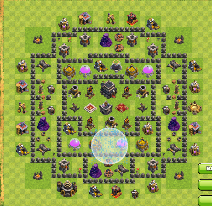 Most used TH9 war base