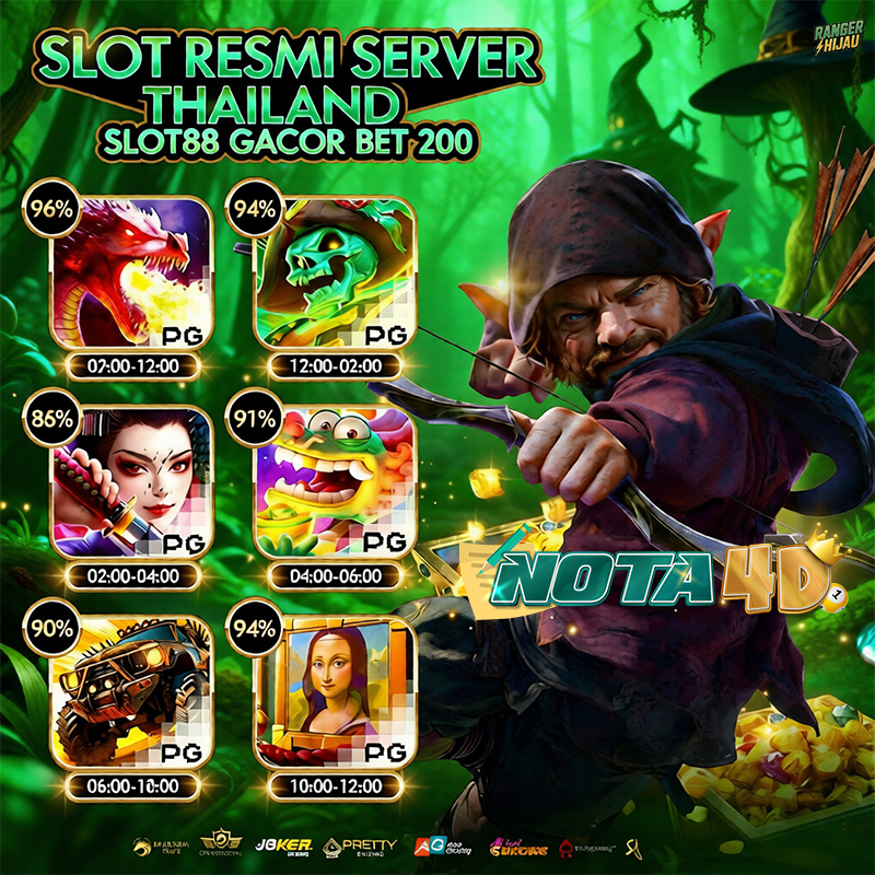 NOTA4D ! Beranda Situs Slot Resmi Server Thailand Dan Agen Slot88 Gacor Bet 200 Hari Ini image 1
