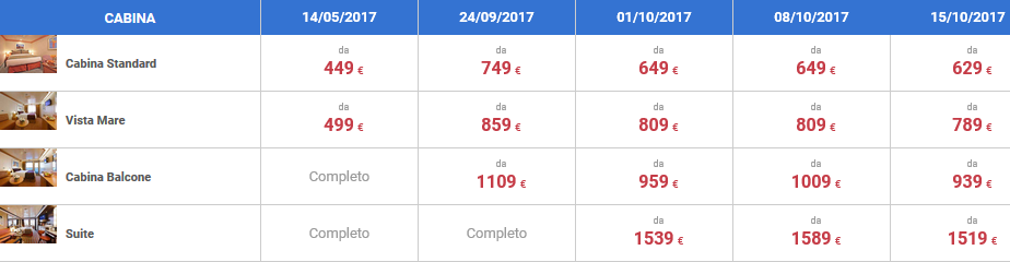 Guarda qui l'offerta crociera Mediterraneo!