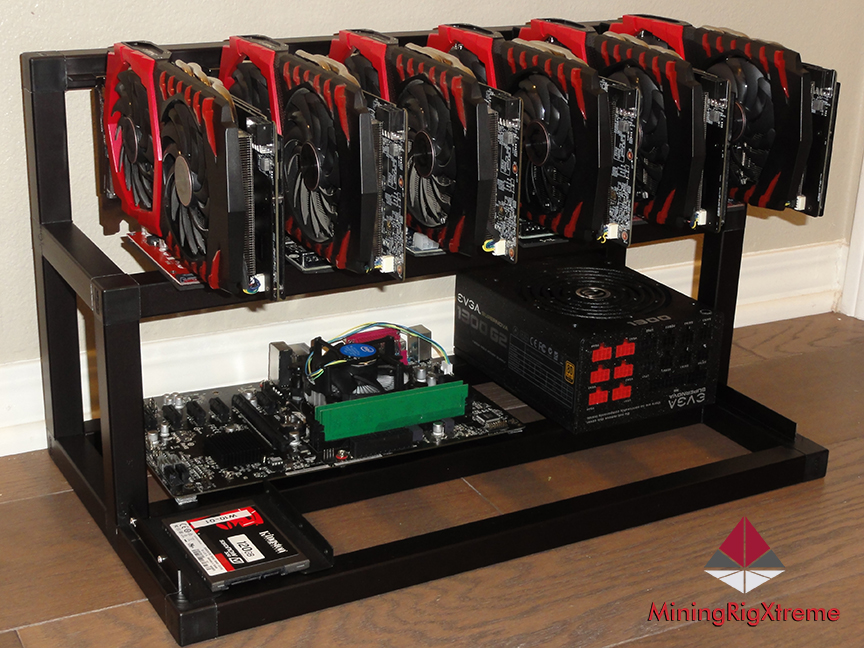 6 GPU Mining Rig Astraleums ETH Litecoin LTC Bitcoin BTC ...