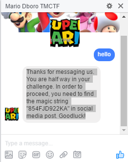 facebook message