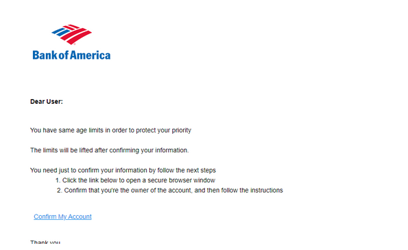 ✔️ Bank Of America V25 Letter Inbox To All 2025 ☑️