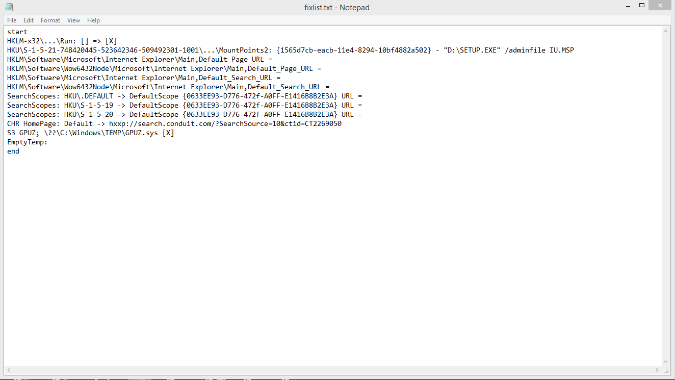 fixlist farbar recovery scanning tool fixlist farbar recovery scanning tool