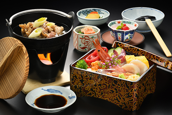 海鮮重と芋煮膳