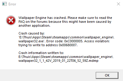 engine error steam is not running