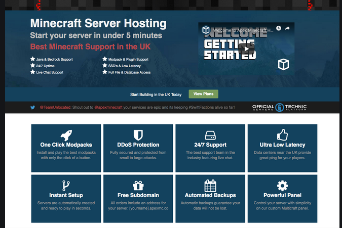 minecraft modded server hosting