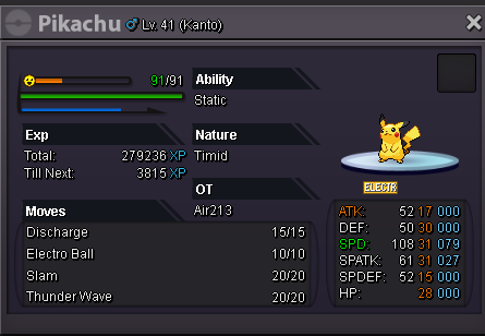 Wts Godly Pikachu Best On Server Pokemon Revolution Online