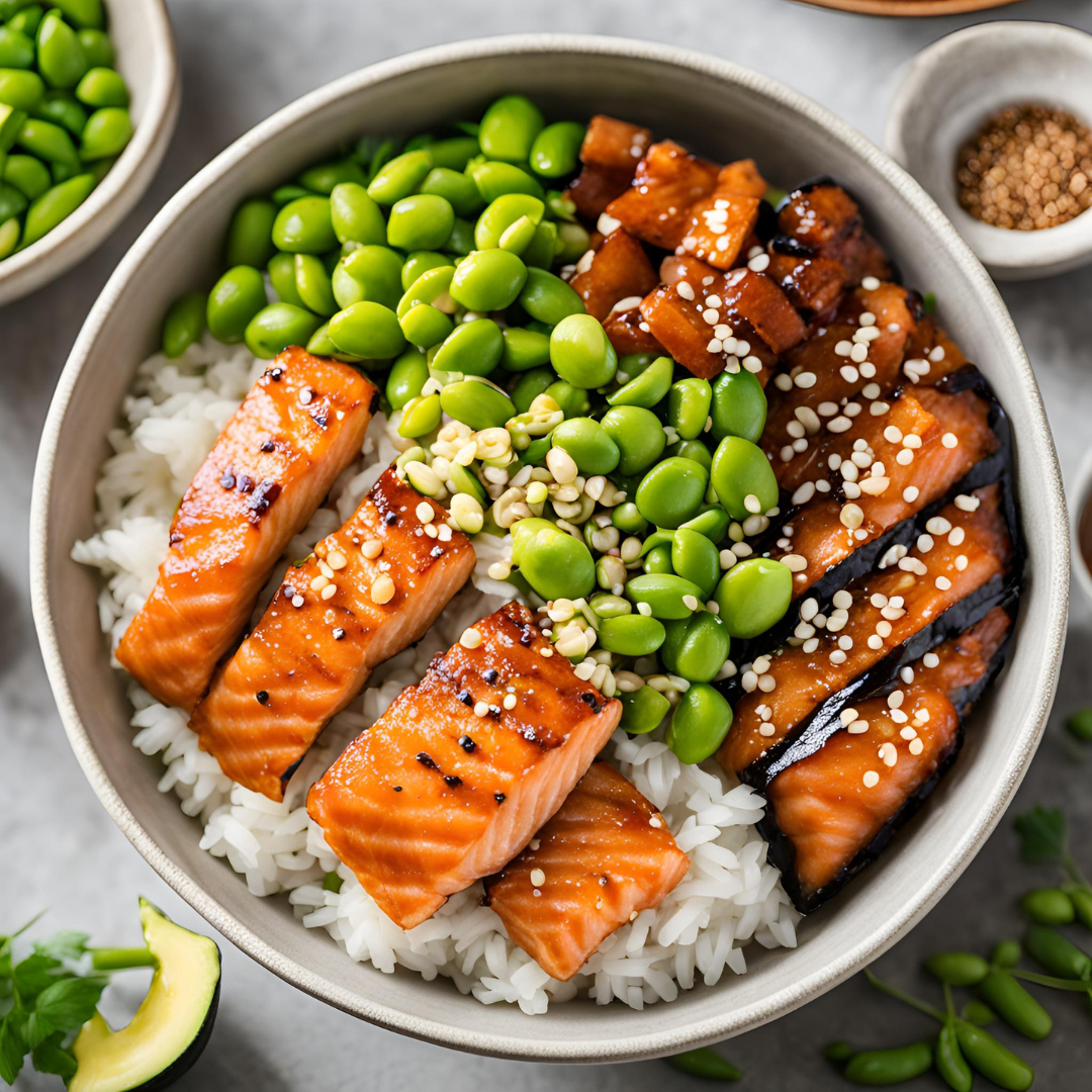 Teriyaki Salmon Bowl