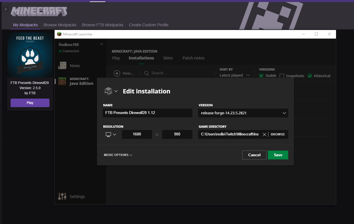 twitch minecraft launcher not opening