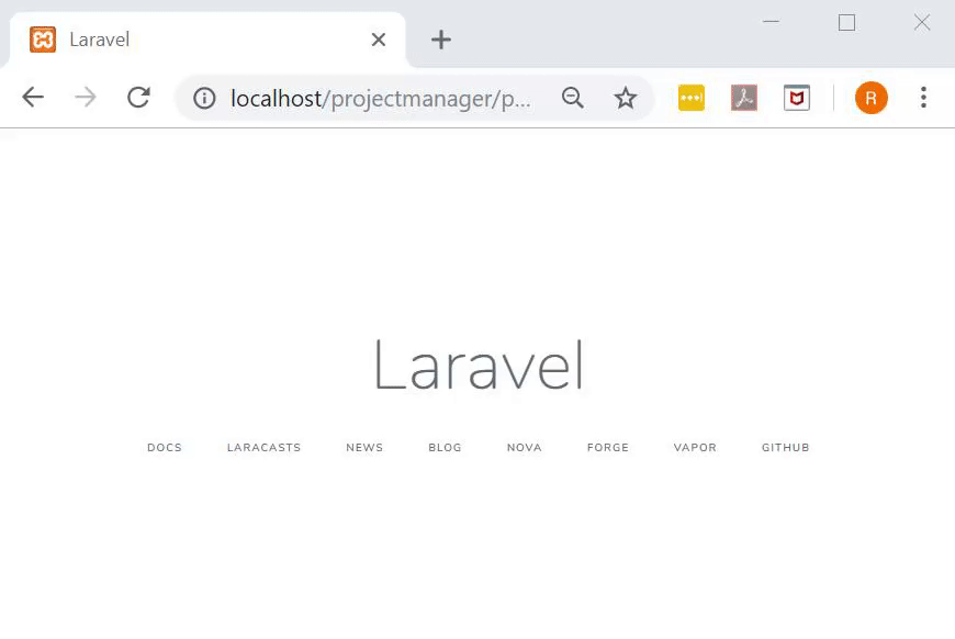 the image shows that the new URL is working properly