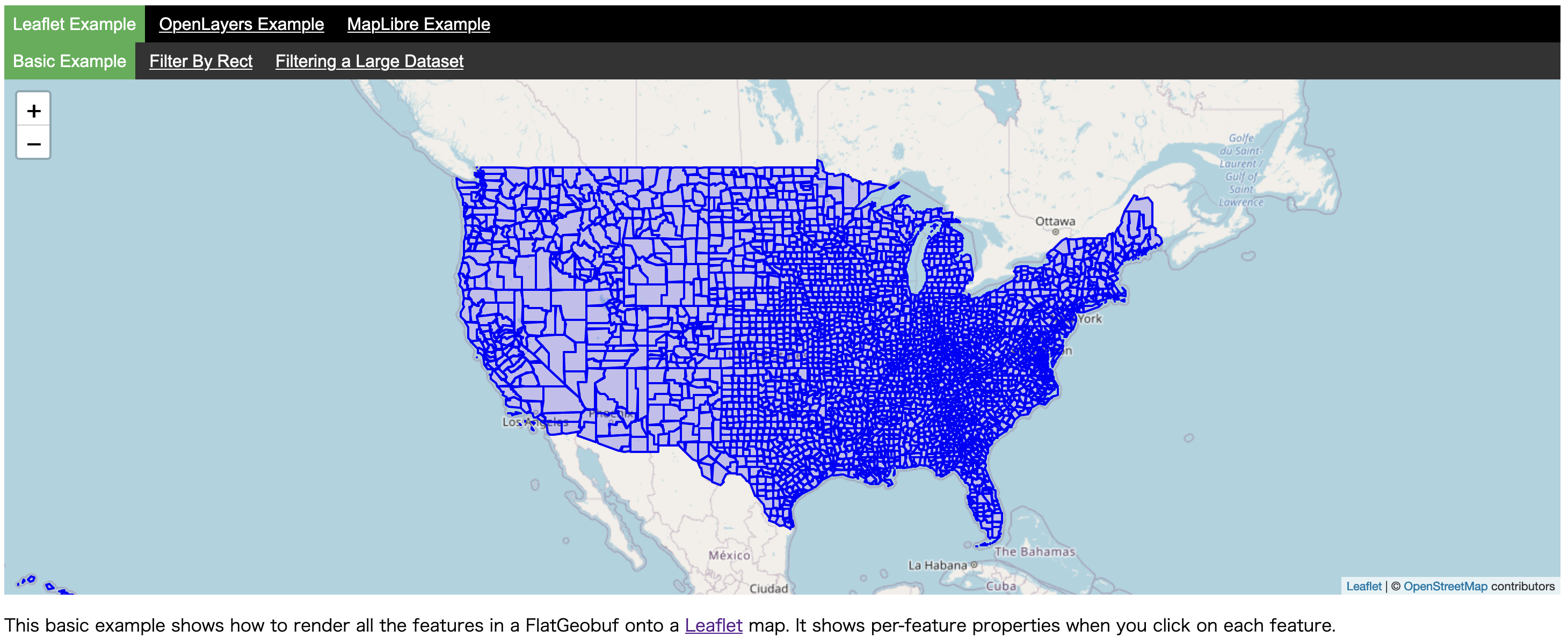 図4: FlatGeoBufの表示