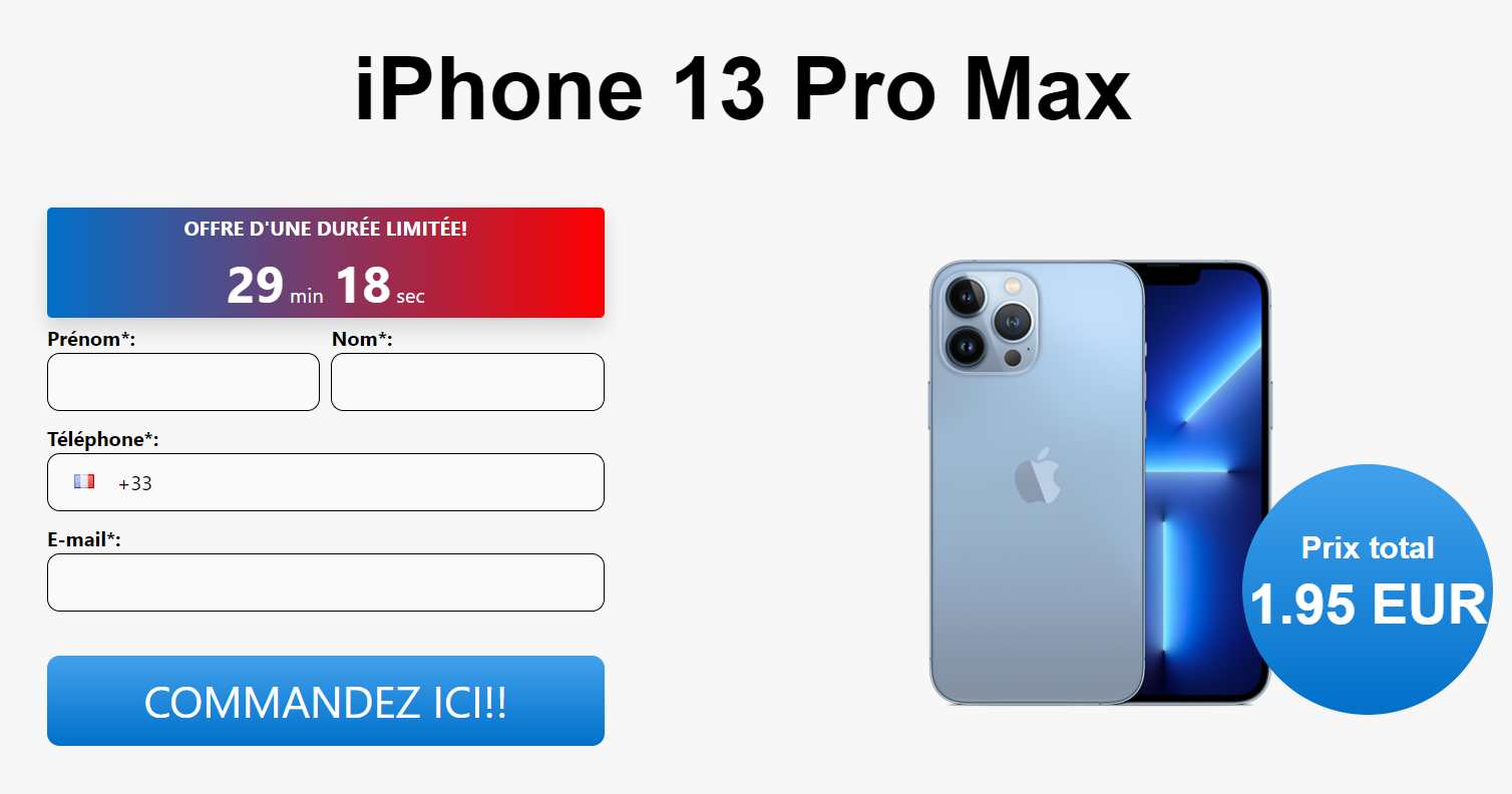 [CC Submit] FR | iPhone 13 Pro V2 | FB Pixel
