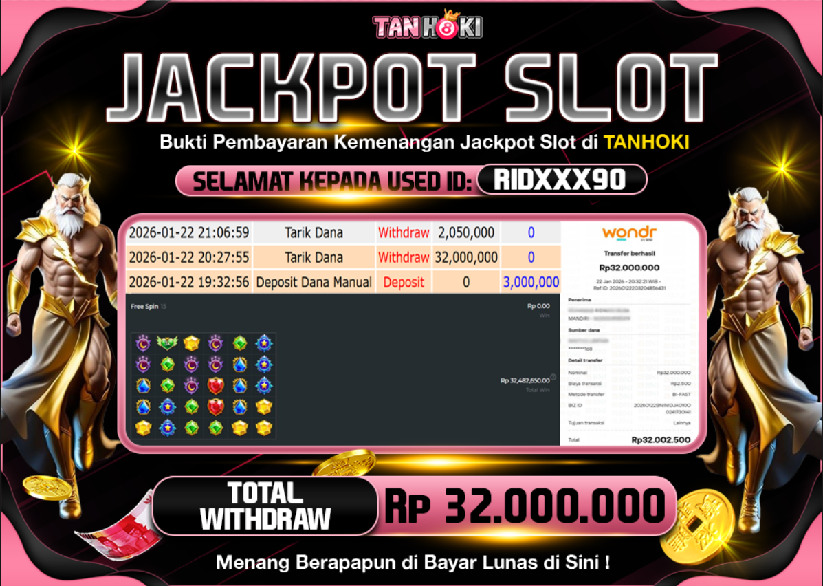 TANHOKI JACKPOT SLOT STARLIGHT PRINCESS 1000 Rp..32.000.000,- LUNAS
