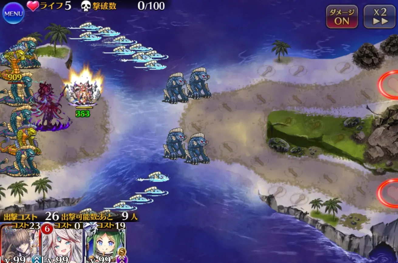 ミレイユ、クラス強化で反射ダメージも爆上がり？検証で分かった衝撃の事実！の参考画像 - わんにゃんランド - アイギス攻略まとめ