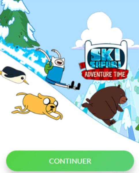 [2-click] SN | Adventure Time: Ski Safari (Orange) 