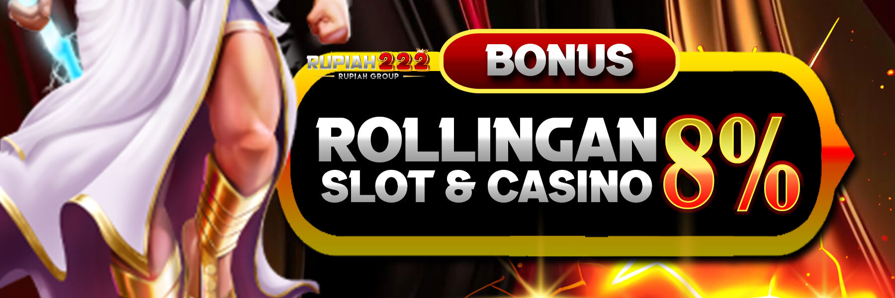 ROLLINGAN SLOT & CASINO 8%