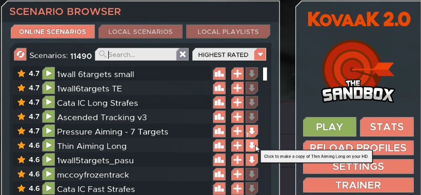 Understanding differences between aim training maps in KovaaK 2.0 