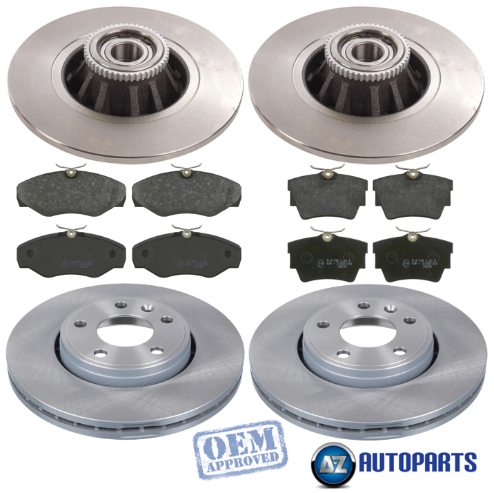 For Vauxhall Vivaro 20012014 Front and Rear Brake Discs & Pads w