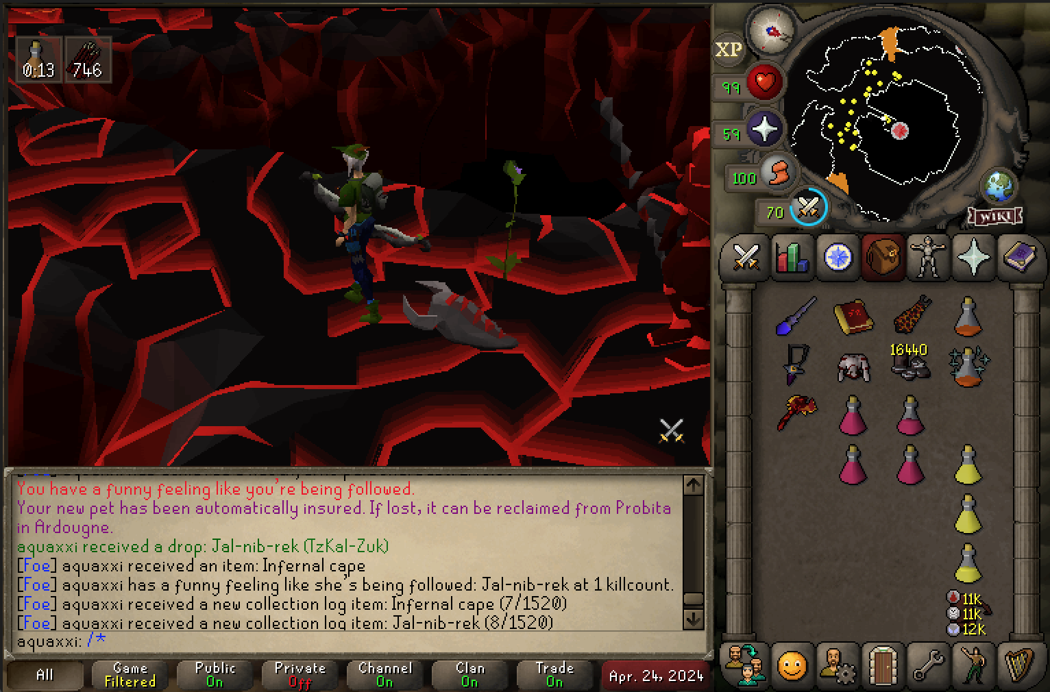 1 KC Nibbler (Inferno Pet) Goals & Achievements [ FOE ] Final