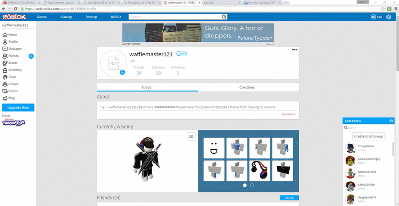 Roblox Account Bc And Robux - account 500 robux