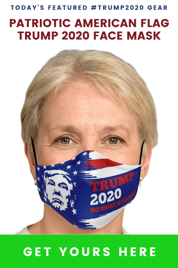 Image of Patriotic American Flag Trump 2020 Face Mask