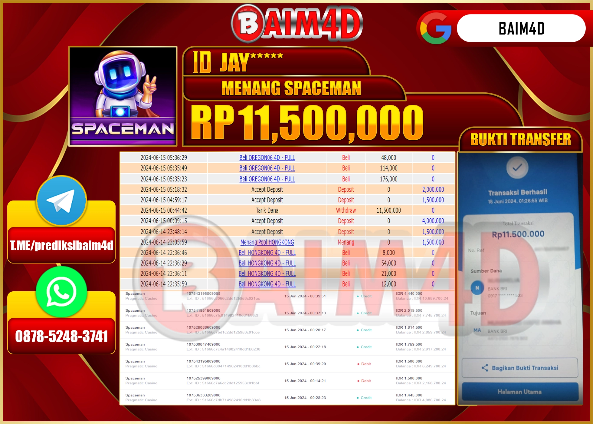 BAIM4D JACKPOT POOLS SYDNEY Rp.11.500.000.,- LUNAS
