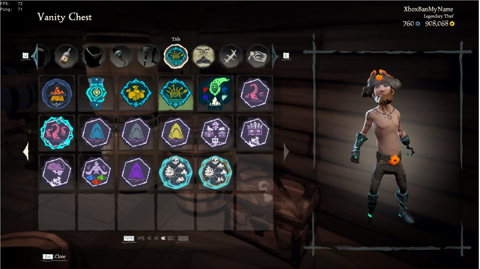 SOLD Year 1 Pirate Legend Athena 10 Account W/ Gilded Athena Voyage