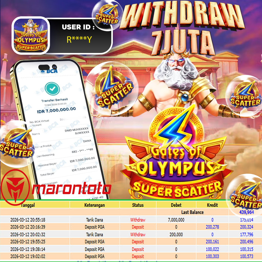 BUKTI JEPE SLOT GACOR DI GATES OF OLYMPS SUPER SCATER   - PRAGMATIC PLAY ⚡️⚡️