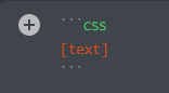 Utilizing the ```css and [text] inputs to changes the text color to orange.  