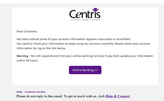 ⚫ centrisfcu Letter High Quality Send Inbox HTML 2025 ✅