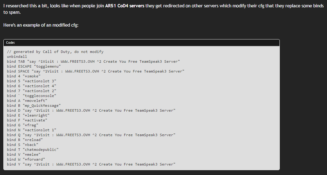 ATENCION JUGADORES DE CALL OF DUTY 4 | HACKING CONFIG| BINDS PUBLICITY E9e257a2375ef97dc68a5e6974d4e5ee