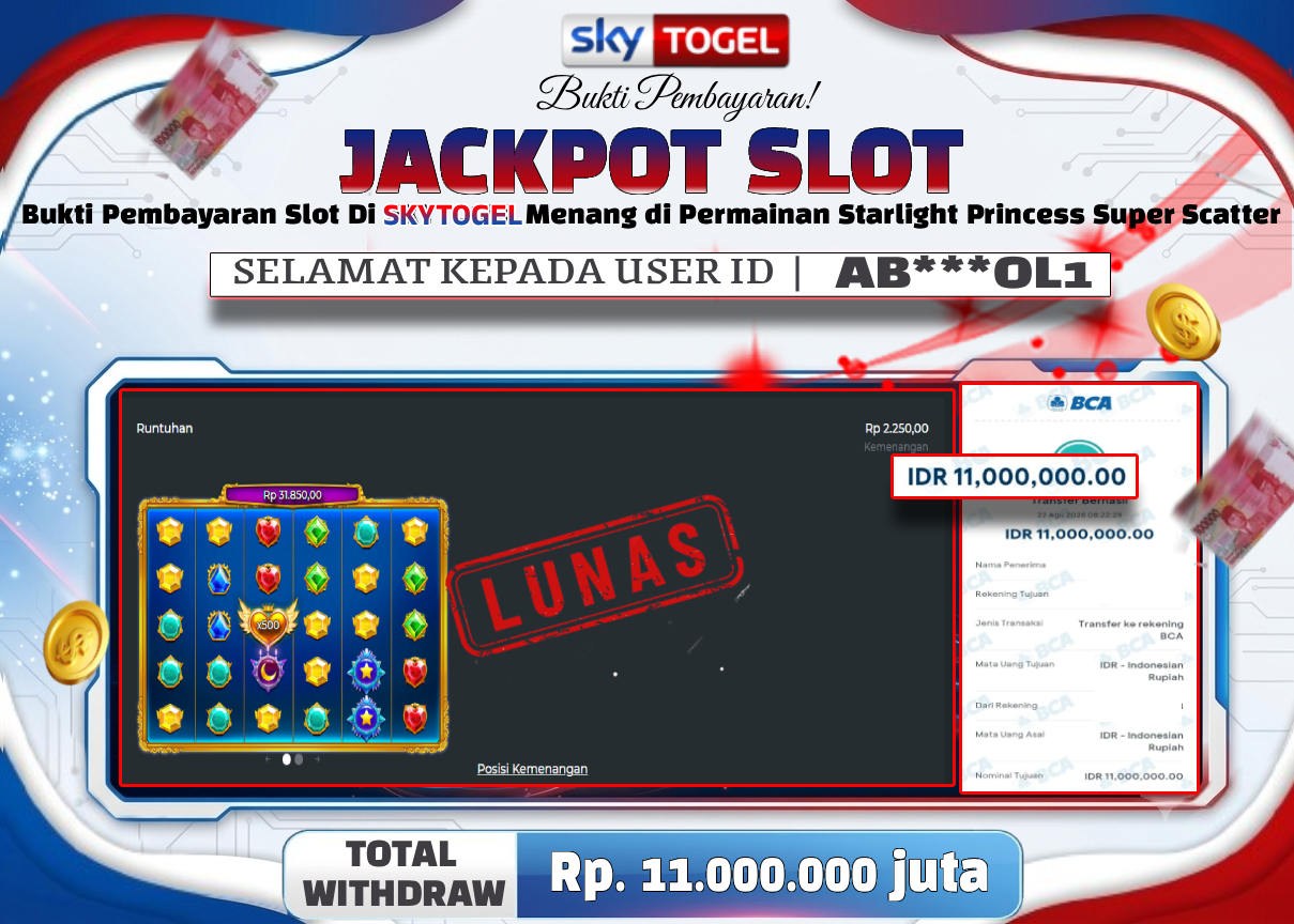 🏆 BUKTI   KEMENANGAN   Starlight Princess Super Scatter MEMBER   SKYTOGEL🏆