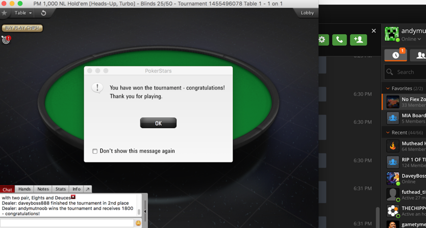 Poker h2h