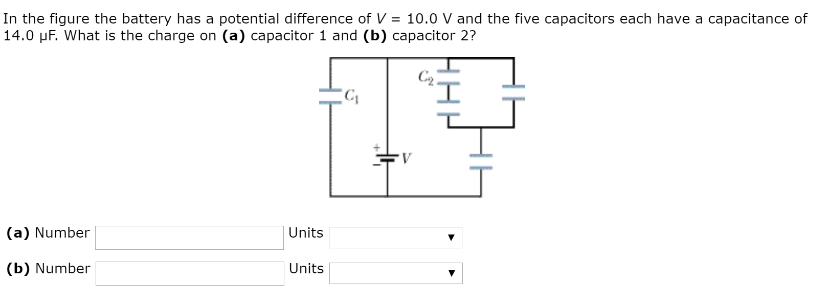 Solved In the figure the battery has a potential difference