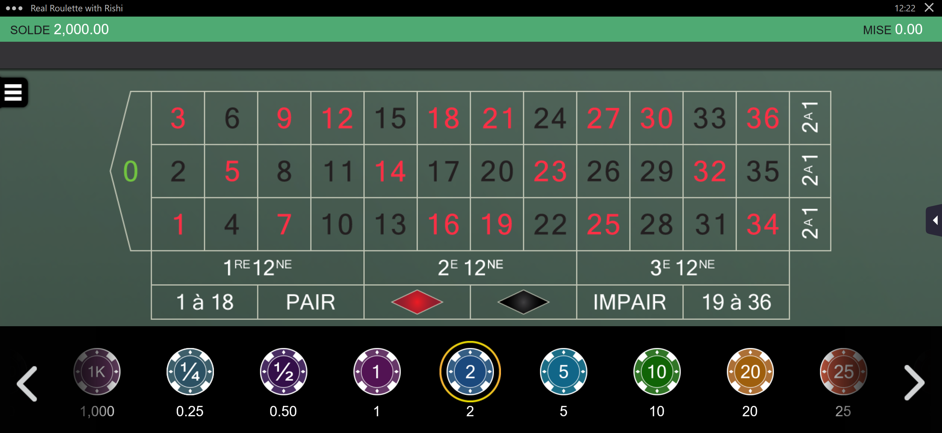 Le Real roulette est l'un des jeux de table les plus intéressants auxquels vous pouvez jouer au Casino PowBet